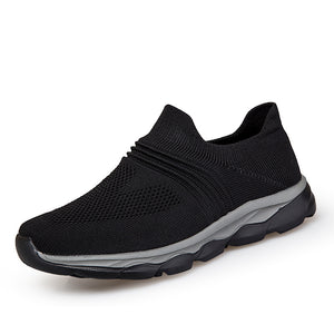 Men/Women Flyknit Breathable Sneakers Slip On Shoes