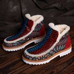 Genuine Leather Splicing Comfortable Hand-colored Boots