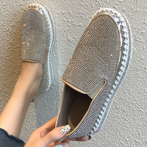 Casual Sparkling Slip-on Loafers Shoes