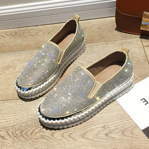 Casual Sparkling Slip-on Loafers Shoes