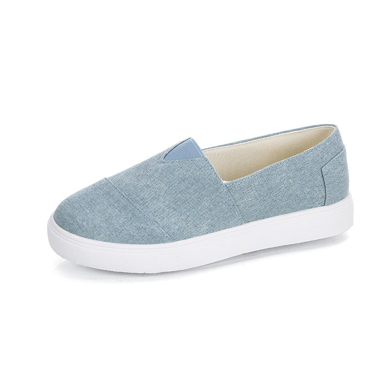 Casual Solid Color Canvas Loafers