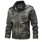 Men's Motorcycle PU Leather Jacket
