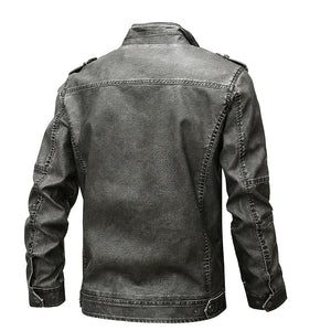 Men's Motorcycle PU Leather Jacket
