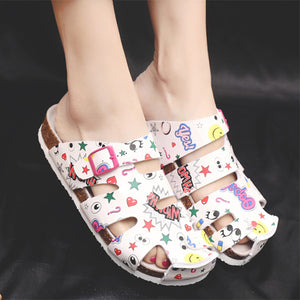 Large Size Flat Hollow Out Beach Shoes Lazy Sandals