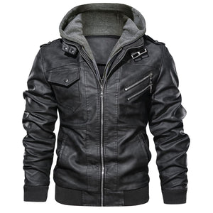 Double Zip Air Force Motorcycle Leather Jacket