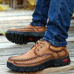 Large Size Men's Outdoor Leather Shoes