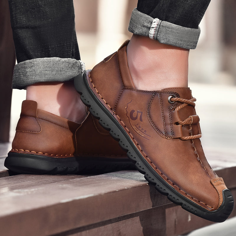 Men's Outdoor Hand-stitched Leather Shoes