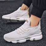 Breathable Large Size Sneakers With Flying Mesh