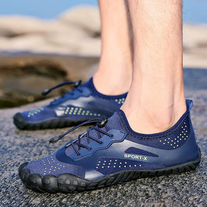 Men's Summer Slip-on Mesh Fabrics Aqua Shoes