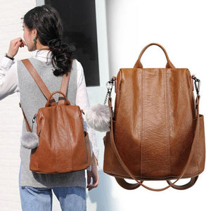 Anti-theft Soft Tote Casual Backpack