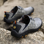 Men's Leather Slip-resistant Outdoor Casual Hiking Shoes