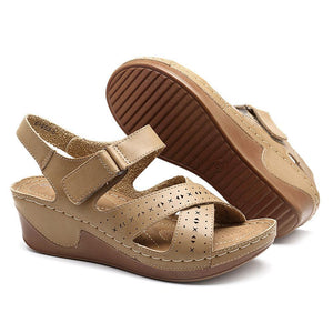 Women's Shoes Respirable Hollow Comfortable Platform Hook Rings Sandals