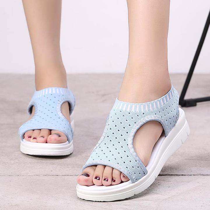 Women's Ultra-light Large Size Breathable Non-slip Knit Sandals