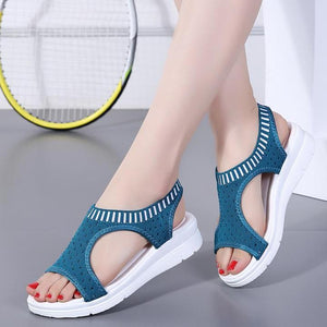 Women's Ultra-light Large Size Breathable Non-slip Knit Sandals