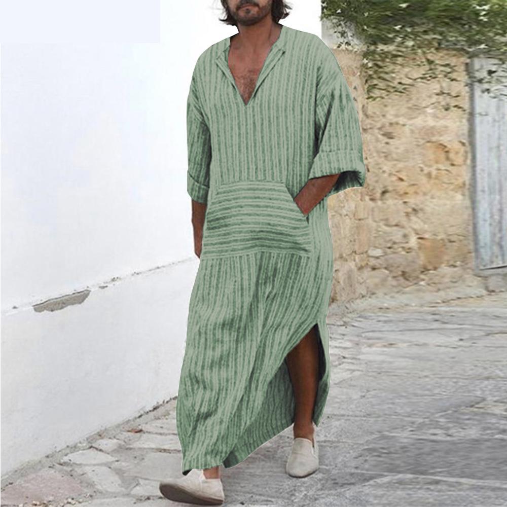 Striped Kaftan Shirts Plus Size Summer 2019