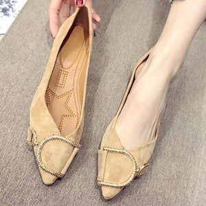 Flat Heel Pointed Toe Daily Flats