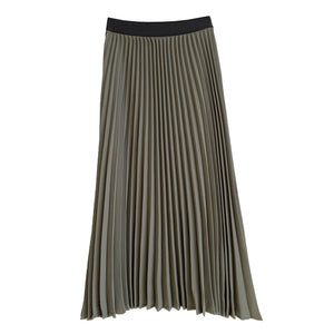 2020 High Waist Pleated Skirt