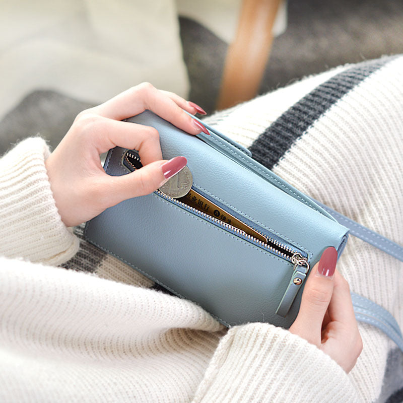Women Big Card  Cell Phone Wallet Shoulder Straps Bag