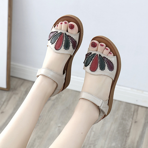 Middle-aged Cozy Flat Non-slip Sandals