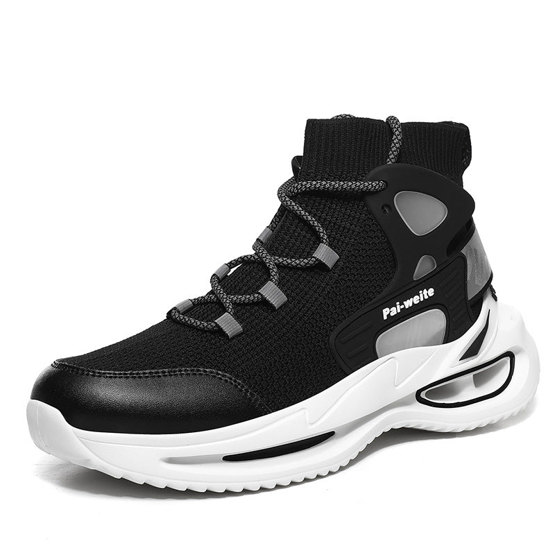 Flying Woven Mesh High-Top Casual Sneakers
