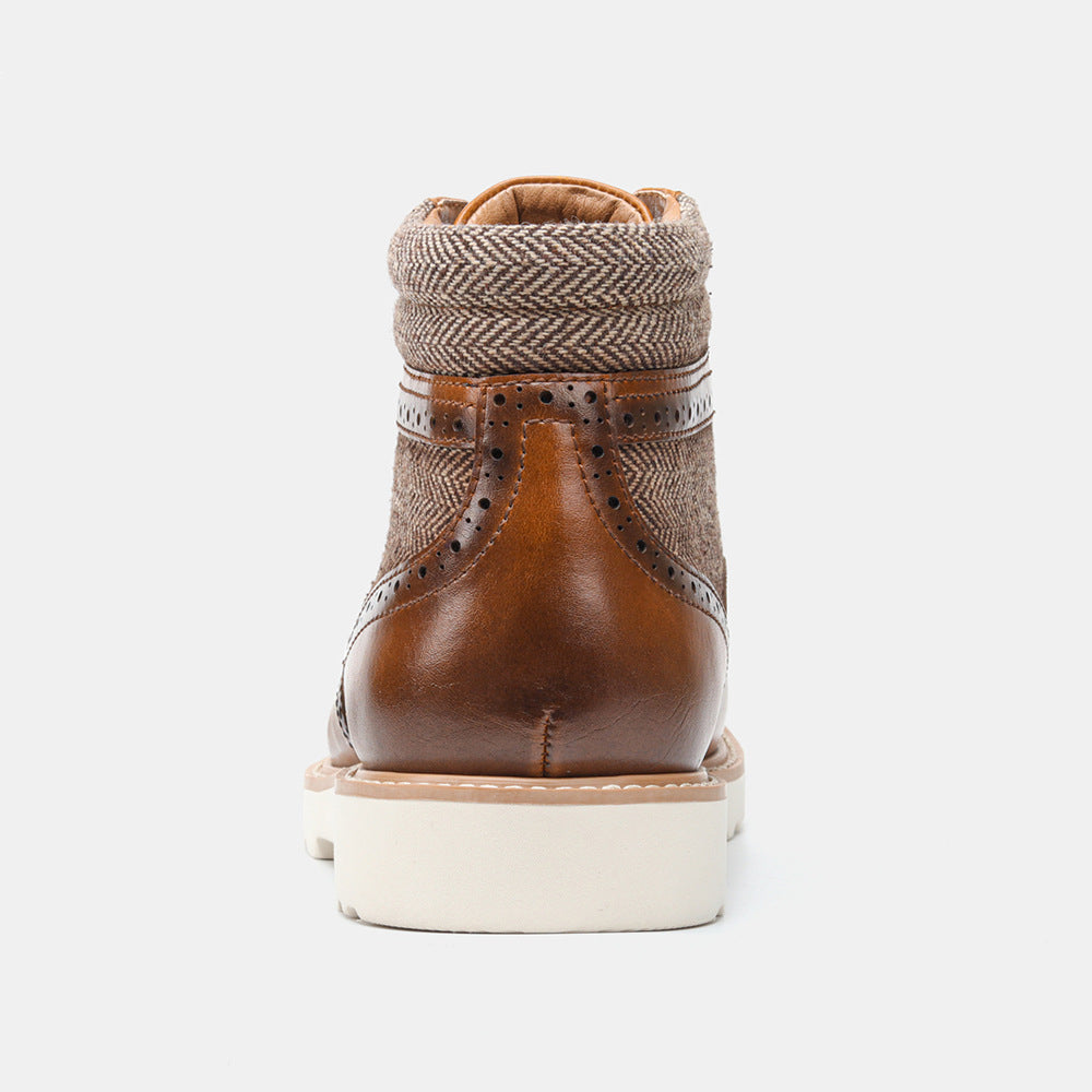 Winter Vintage Brogue Boots