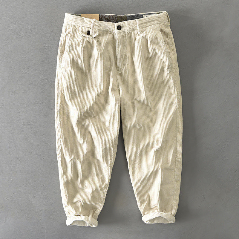 Japanese Men's Corduroy Casual Pants