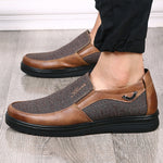 Large Size Men's Fashion Style Comfortable Flat Slip On Shoes
