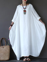 Women Daytime Casual Cotton  Solid Casual Dress