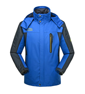 Plus Size Outdoor Sport Climbing Water Resistant Hooded Jacket