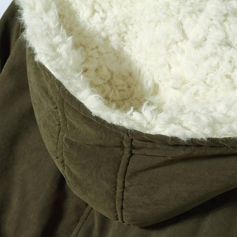 Women's long Winter Coats Hooded Fleece Jackets