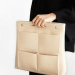 Bag in Bag Felt Casual Travel Multi-pockets Storage Bag Liner Package Cosmetic Bag