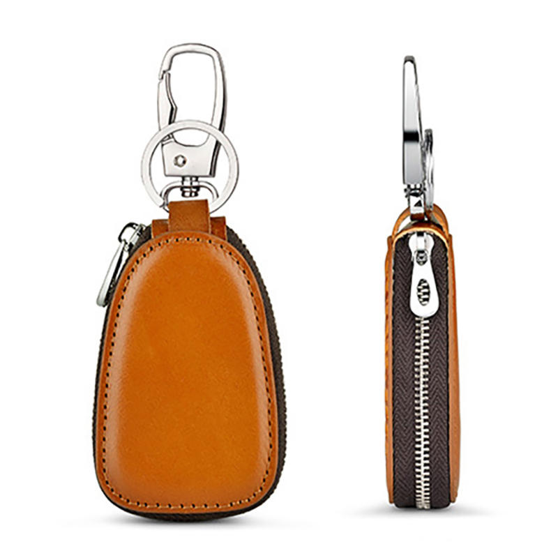 Retro Genuine Leather Car Key Holder Key Bag Keychain Wallet