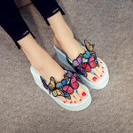 Summer butterfly handmade DIY high heel casual slippers