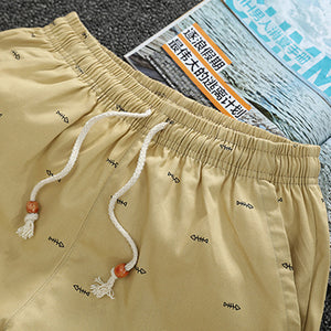 Fishbone Casual LooseBreathable Shorts