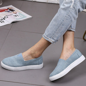 Casual Solid Color Canvas Loafers