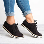 Women's Lace Up Perforated Oxfords Shoes