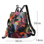 Oxford Printing Design Anti Theft Backpack