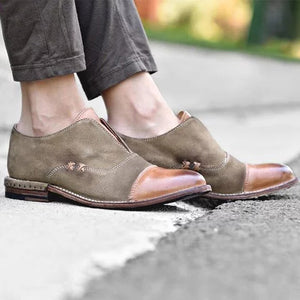 Women's Oxford Shoes Stitching Vintage Loafers