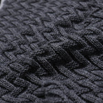 Men's Long Sleeve Turtleneck Knit Sweater Casual Basic Black Sweater