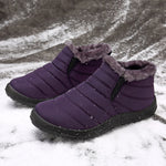 Waterproof Warm Lining Casual Winter Snow Slip On Ankle Boots