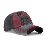 Washed Denim Embroidered Letter Pattern Breathable Sunshade Baseball Cap