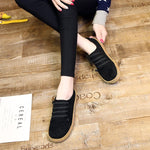 Suede Slip On Soft Loafers Lazy Casual Flat Shoes For Women