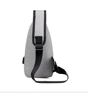 Large Capacity Outdoor USB Charging Port Chest Bag