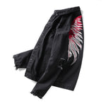 Wing Embroidered Denim Jacket