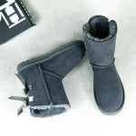 Women Mid Calf Fur Lining Snow Boots