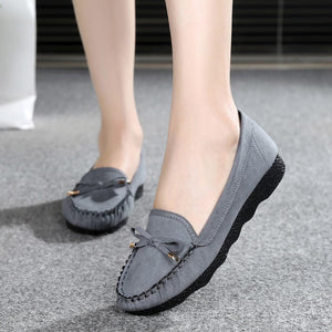 Pure Color Soft Working Casual Flat Shoes