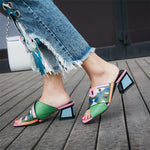 Woman Comfort Quality PU Leather Summer Sandals Pumps