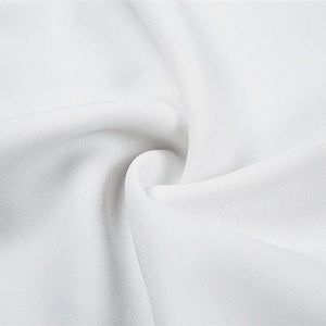 Women Puff Sleeve Button White Blouse Shirt