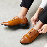 Men's Quality Patent Lace Up Leather Shoes