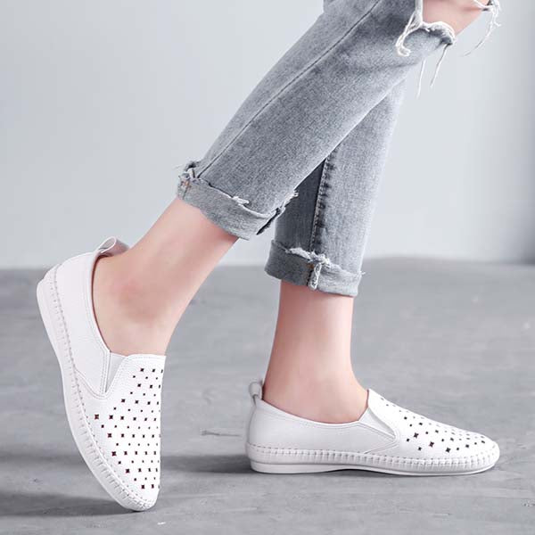 Women Casual Hollow Moccasins Loafers